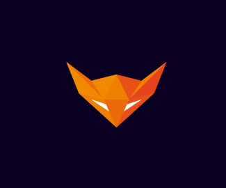多边形狐狸标志