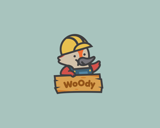Woody标志设计