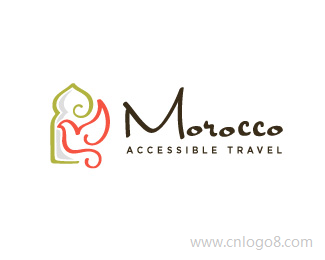摩洛哥旅游公司标志设计