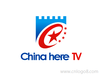 ”China here TV “ （英文）商标设计