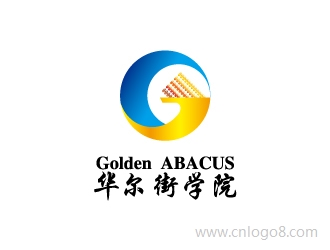 英文: Golden ABACUS 中文：华尔街学院标志设计