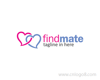Findmate交友网站标志设计