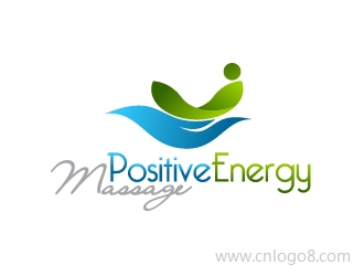positive energy massage （正能量按摩）商标设计