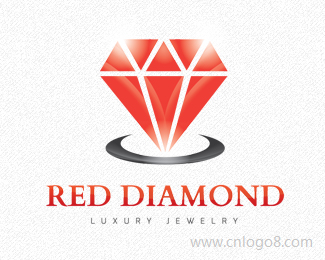 红钻奢华珠宝标志设计