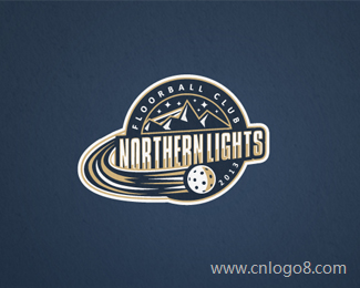 北极光地板球俱乐部标志设计