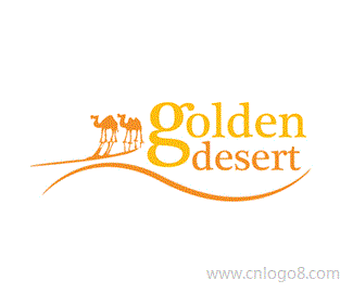 金色的沙漠标志设计
