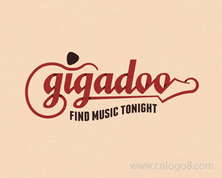 Gigadoo艺术字标志设计