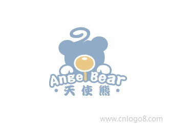 angel bear  天使熊标志设计